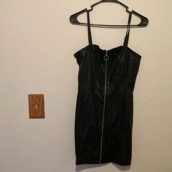 Aeropostale | Dresses | Aeropostale Black Leather Dress | Poshmark